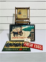 Group Lot - Advertising Signs & Chair