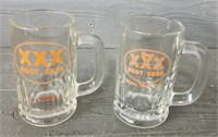 (2) Vintage XXX Root Beer Mugs