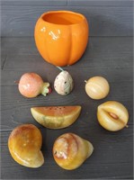 Variety of Vintage Marble Fruit
