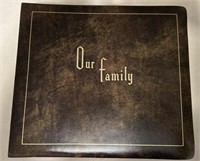 100% Cowhide Family Record Plan Album