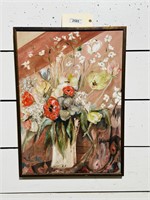 Signed Still Life Oil Painting on Canvas - O/C