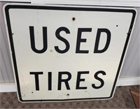 Used Tires Heavy Duty Metal Sign