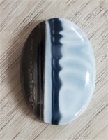 Natural Blue-Black Owyhee Opal Gemstone Cabochon