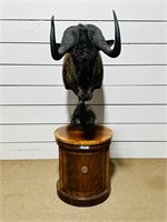 Taxidermy Wildebeest Pedestal Mount