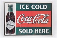 Ice Cold Coca Cola Sold Here Sign 11"x16"