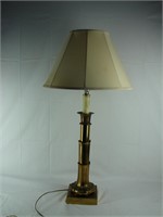 Ornate Brass Tiered Tall Lamp