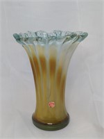 Hecho En Mexico Hand Blown Art Glass Vase