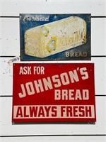 (2) Bread Advertising Signs