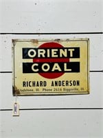 Tin Orient Coal Advertising Sign
