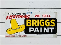 Metal BRIGGS Paint Advertising Sign