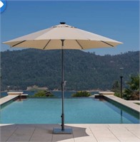 Sunvilla 10' Round Solar LED Umbrella Read Info