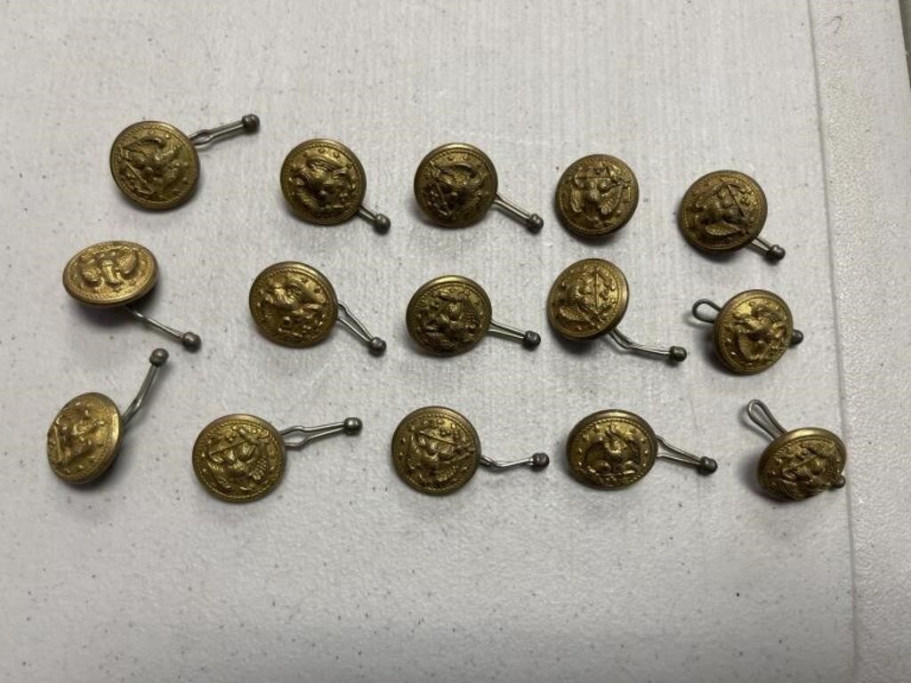 MILITARY BRASS BUTTONS