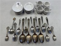 COLLECTOR SPOONS  & CHILD'S TEA SET
