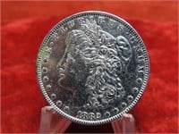 1882-Morgan Silver dollar US coin.