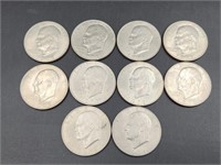 10 Eisenhower "ikes" Dollar Coins