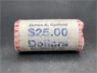 25 Dollar Roll of President Dollar Coins