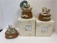 LOT OF CHERISHED TEDDIES MUSIC BOXES