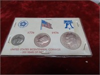 1976-Bicenntennial Coin set. Eisenhower, Kennedy .