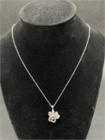 Fred Meyer .925  JWBR Puppy Paw Necklace