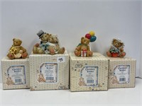 LOT OF 4 CHERISHED TEDDIES