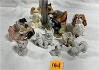 Vtg Collectible Ceramic Dogs Planter Minis