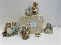 LOT OF 1 CHERISHED TEDDIES IN BOX & 3 NO BOXES