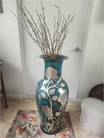 36" tall ceramic vase comes & contents