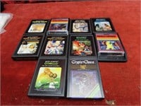 (10)Atari 2600 Game cartridges.