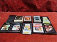 (10)Atari 2600 Game cartridges.