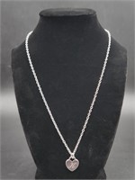 Judith Ripka .925 Silver Heart Necklace