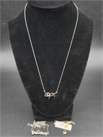 Gold and Silver Necklaces(3)