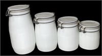 Milk Glass Canisters