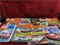 (10)1960's-70's Car Hot Rod magazines.