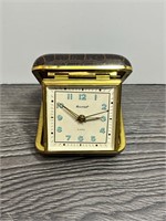 Vintage Tourist Travel Alarm Clock Made In Germany