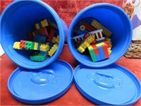 Tyco Building block toys w/boxes.