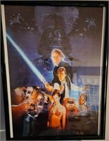 1983 Star Wars Return Of The Jedi 34x22 Framed Mov