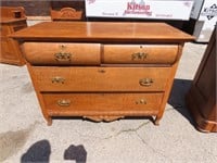 Antique Tiger Oak dresser.