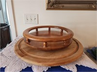 Wood Table Top Lazy Susan's.
