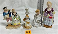 Mid Century Victorian Style Porcelain Collectibles