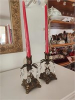 Vintage Chandelier Candle holders.  7.5H