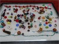 Showcase of old beads.