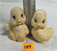 Vtg Ceramic Collectible Cute Chicks Figurines