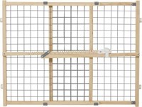 27 to 42 in X 24 in Wood/Wire Mesh Pet Gate