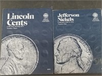 Two incomplete US coin collections