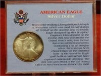 1986-.999 fine silver American Eagle. 1oz