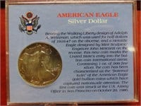 1987-.999 fine silver American Eagle. 1oz