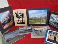 Travel picture lot. Matted.