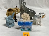 Vtg Lefton & Other Elephant Figurines