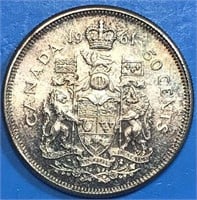 1961 50 Cents Silver Canada