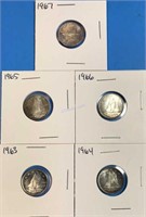 1963-1967 10 Cents Uncirculated